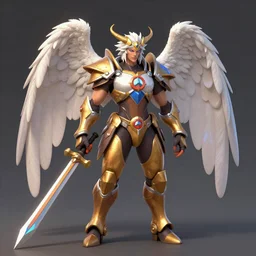 concept art of a angel overwatch character