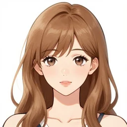 headshot portrait of a pretty anime woman with light brown hair, drawn by WLOP, by Avetetsuya Studios, manhwa, trending on artstation