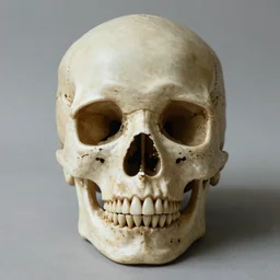 self portrait by a skull