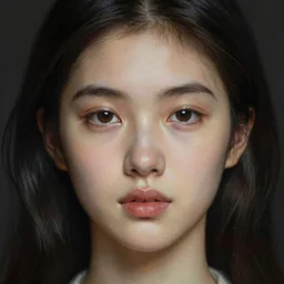 beautiful young woman detailed realistic face portrait by krenz cushart and jean delville, symbolist, visionary