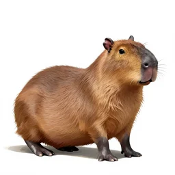 a capybara in the style of Jhonen Vasquez, Trending on ArtStation