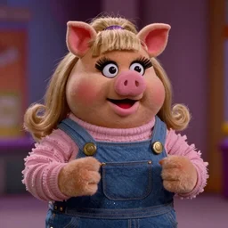 Miss Piggy in Showgirls, movie stills