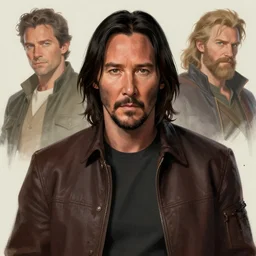 Keanu Reeves as a fantasy D&D character, portrait art by Donato Giancola and James Gurney, digital art, trending on artstation