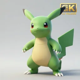 a new species of green pokemon | created by rj palmer | character design | artstation | highly realistic | concept art | illustration | cinematic lighting | photorealism | 8 k