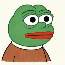 an emoji of a pepe, highly detailed, carefully drawn, meme, artstation, artstationHQ, artstationHD