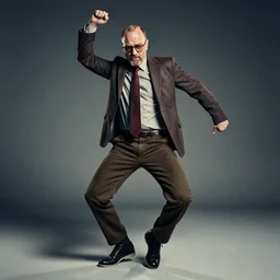 a photo of saul goodman dancing, studio photo, beautiful, stunning scene, hdr, award winning photo