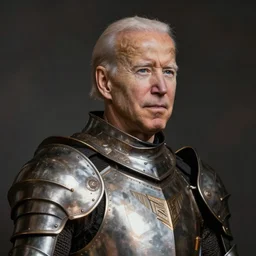 joe biden in knight armor