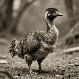 the last photo of a dodo alive sepia realistic 3 5 mm cinematic