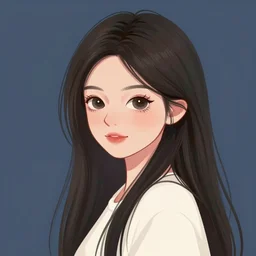 digital illustration of a girl in the style of sam yang