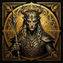 portrait of Sauron, Lord of the Rings, in style of screen printing poster, in style of Midjourney, insanely detailed and intricate, golden ratio, elegant, ornate, unfathomable horror, elite, ominous, haunting, cinematic, cgsociety, James jean, Noah Bradley, Darius Zawadzki, vivid and vibrant