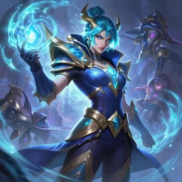 master yi league of legends wild rift hero champions arcane magic digital painting bioluminance alena aenami artworks in 4 k design by lois van baarle by sung choi by john kirby artgerm and greg rutkowski and magali villeneuve mage fighter assassin