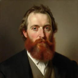 portrait of a respectable dignified 3 0 ish pentecostal preacher with kind eyes and red beard and hair, official fanart behance hd artstation, master painting solomon joseph solomon and richard schmid and jeremy lipking victorian genre painting portrait painting