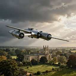 star destroyer flying over sherborne abbey