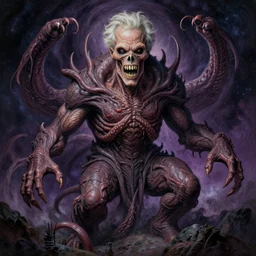 rudy giuliani morphing in to tar, cosmic horror painting, elegant intricate digital painting artstation concept art by mark brooks and brad kunkle detailed