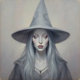a symmetrical portrait of a voodoo witch, oil painting, pale colors, high detail, 8 k, wide angle, trending on artstation,