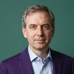 augustus aloysius corporate portrait, senior sales marketing acquisitions ceo executive vp, purple green color scheme, professional studio lighting, hyperreal detailed lifelike facial features, corporate portraiture photographed by andreas gursky