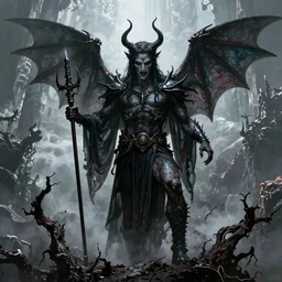 Satan residing in hell