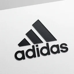 new adidas logo design, high detail, high modernization, correct writing text with order, sampler, ultra mega super hyper realistic