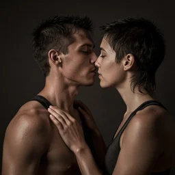 Intimate Detailed Moody Studio Portraits of Runner's High, Wetplate Photography