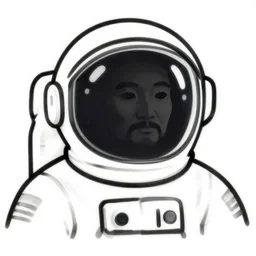 a detailed favicon outline of lao tzu as an astronaut helmet with a rainbow colored outline, intricate, elegant, illustration, digital painting, burning village in the background, 8 k, fine detail, art by greg rutkowski, frank frazetta, jack kirby, albert aublet, frank herbert, and alphonse mucha