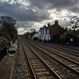 Railway tracks down Ramsgate High Street