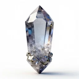 crystal magic amulet, clean 3d render, octane render, isolated on a pure white background, centered, entire object in frame, sharp focus, soft studio lighting