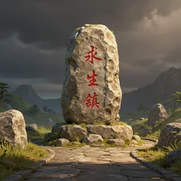 cartoon stone old road, artstation