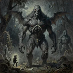 Untitled by Zdzislaw Beksinski, Jeffrey Smith and H.R. Giger, oil on canvas, 8k highly professionally detailed, trending on artstation