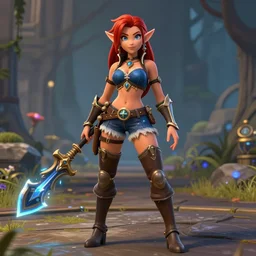 world of warcraft in - game in the style of lisa frank