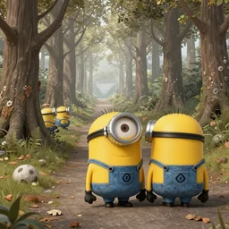 Minions trail of tears in the style of Hieronymus Bosch