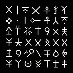 texture of ancient symbols on perfect clean black background, dacian symbols, thracic symbols, hand drawn, trending on artstation, stock photo textures, clean design, vector art, amazing symbols,