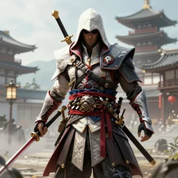 concept art for assassin's creed set in ancient japan, highly detailed, digital art, featured on artstation,
