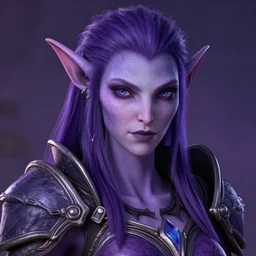 character concepta beautiful and strong purple female warrior night elf | | cute - fine - face, world of warcraft, pretty face, realistic shaded perfect face, world of warcraft, fine details by stanley artgerm lau, wlop, rossdraws, james jean, andrei riabovitchev, marc simonetti, and sakimichan, trending on artstation