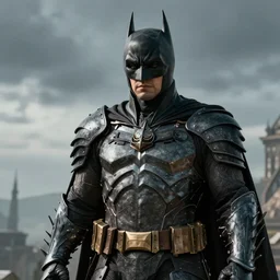 Batman in the aesthetic of Elden ring, wearing armor, photorealistic, artgerm, WLOP, Ross Tran