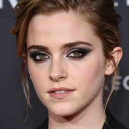emma watson Heavy Contour makeup look eye shadow smokey eyes fashion model face by artgem by brian bolland by ale