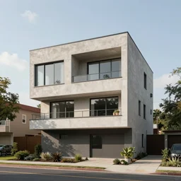 a suburban house in the style of brutalist architecture in the style of minimalism architecture trending on artstation deviantart pinterest detailed realistic hd 8 k high resolution