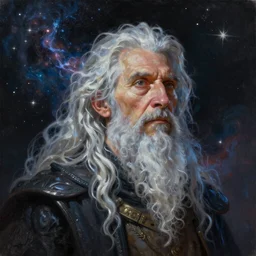 beautiful oil painting with high detail of a wise Space ent(((Melting))) made of stars and plasma, hybrid from dungeons and dragons and art direction by James Cameron ;by artgerm; wayne reynolds art station; cinematic quality character render; low angle; ultra high quality model; production quality cinema model