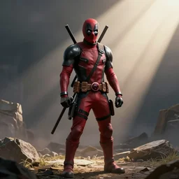 mandalorian deadpool, dramatic light, soft, sharp focus, concept art by greg rutkowski and Moebius