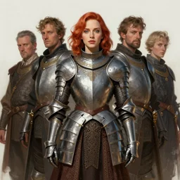 wideangle!! portrait shot of christina hendricks wearing mideval armor, intricate, elegant, highly detailed, centered, digital painting, artstation, concept art, smooth, sharp focus, illustration, artgerm, tomasz alen kopera, peter mohrbacher, donato giancola, joseph christian leyendecker, wlop, boris vallejo