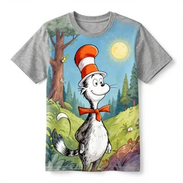 Breathtaking nature inspired digital art tshirt trending on redbubble, masterpiece by Dr seuss