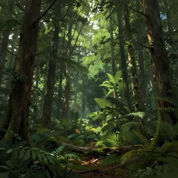 lush forest trending on artstation