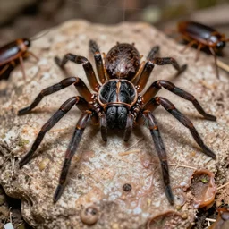 Creepy crawly spider tripophobia, cockroaches, bugs, flesh, hyperrealism, photograph