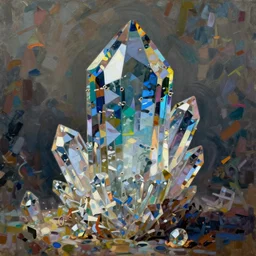 a giant crystal, intricate oil painting, trending on artstation