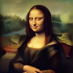 realistic photo of a girl that looks like ( ( ( mona lisa ) ) )