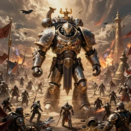 warhammer 40k slaanesh art, on the battle field, digital art, illustration, wide angle, fine details, cinematic, highly detailed, octane render, 4k, unreal engine