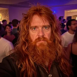 selfie of hagrid at ibiza party