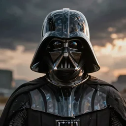 Darth Vader with expressive eyes