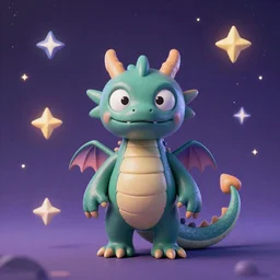 Dragon Creepy cosmic color scheme star gazing Daz 3D