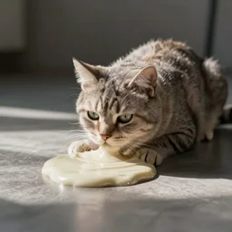 cat melted