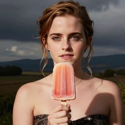 emma watson loves peach shaped popsicles